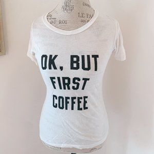 VINTAGE RARE BRANDY MELVILLE OK BUT COFFEE TEE